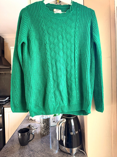 Papaya womens green cable knit - papaya,