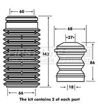 FIRST LINE FPK7014 Shock
