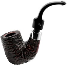 Peterson Pub Pipe 9mm FILTER Rustic Finish Extra Large Bent Oom Paul Briar Pipe