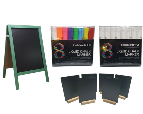 Chalkboard pavement board - -,