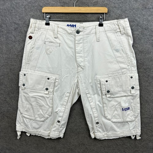 Star shorts mens white - 38,