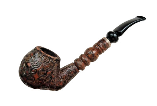 Vintage folk carved smoking - carved,