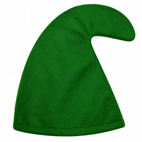 Green hat garden gnome - hat, seven