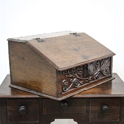 17th century oak deed - 17th, or