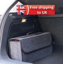 Grey Car Boot Organiser Felt