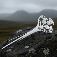 NEW Solid Pewter Thistle Sprig