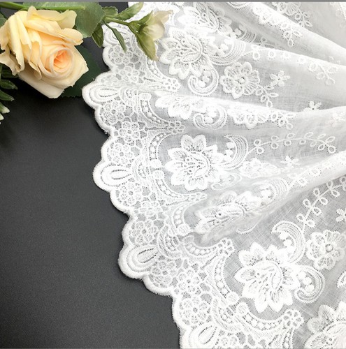 5cm white broderie - 8.5"/21.5cm,