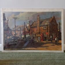 Large 1970's The Post Office NEWLYN Penzance Cornwall Print Ken Howard 80 x 72cm