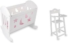 Set dolls white - white, varnished