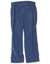 MAMMUT Mens Hiking Trousers W32 L31 Blue Cotton YX05