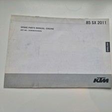  GENUINE KTM 85SX 2011 SPARE PARTS MANUAL - ENGINE - 3CM080404KEN 