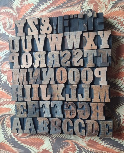 Wooden letterpress printing - wooden,
