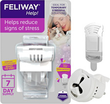 FELIWAY Help Diffuser & Refill Starter Kit - Cat Calming Plug In Stress Anxiety