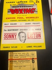 BOXING PROGRAMME & TICKET 10th