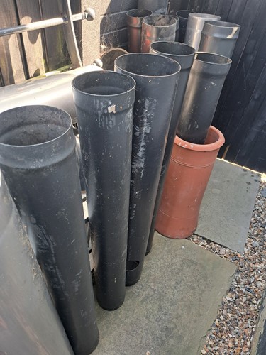 Log burner stove pipe new - log,