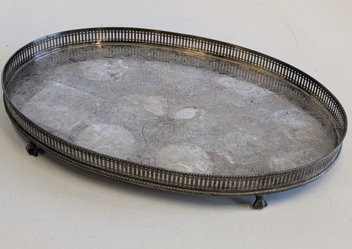 Vintage silver plated footed - vintage,