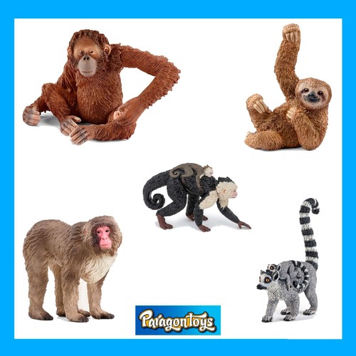 Papo schleich gorilla lemur - gorilla,