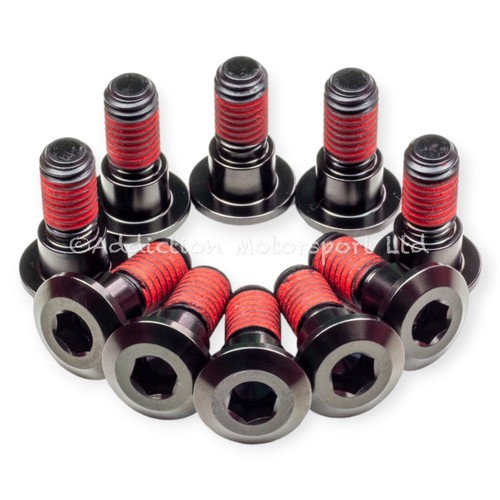 10x black titanium front disc - black,