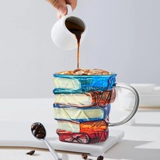 Painted Book Mug With Charming