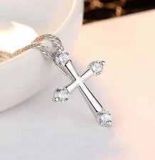 Crystal Cross Pendant Chain