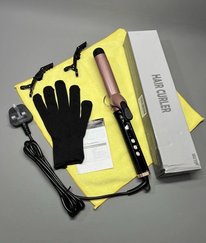 Hair curling iron wand tongs - iron,