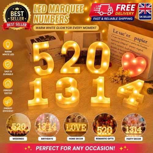Led numbers letter light - led, up