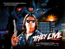 THEY LIVE 1988 quad poster
