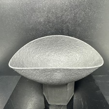 Unmarked Raku style Studio Pottery Vase length 23cm ovoid in shape #2748