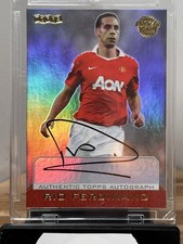 Rio Ferdinand Auto /150 Topps Authentics Record Signing Manchester United