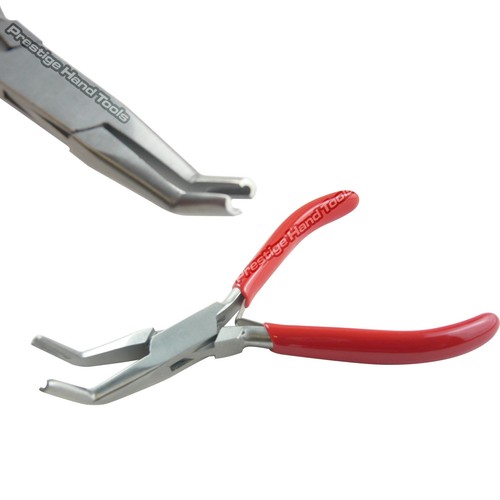 Jump ring closing pliers - , bent