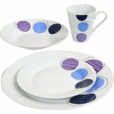 16 Pcs Porcelain Crockery