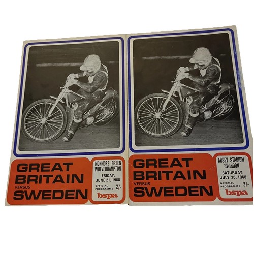 Speedway 1968 programmes - 2,