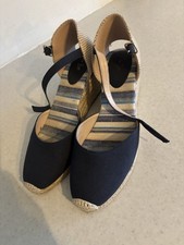 Navy Blue Canvas Espadrille