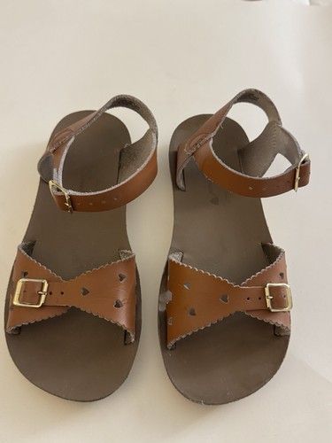 Girls size brown leather - brown,