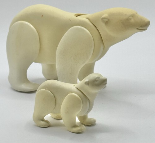 Vintage white polar bear - vintage, and