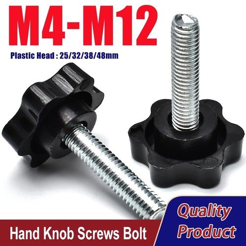 Carbon steel hand knob - carbon,
