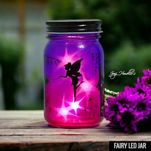 Led light firefly - up, glass