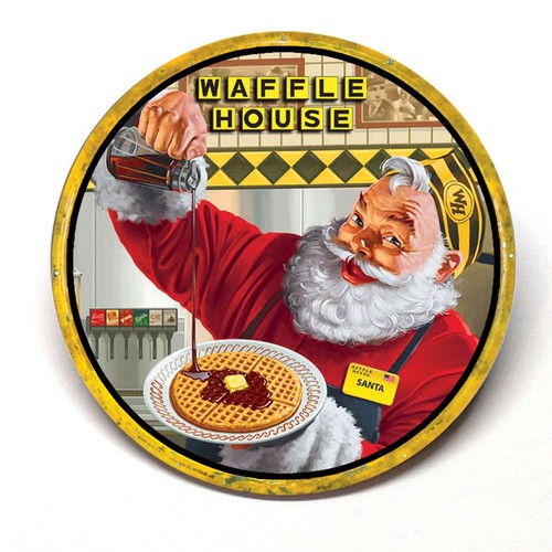 Waffle house christmas coke - waffle,