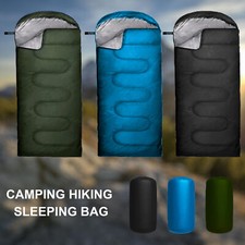 4 Season Single Sleeping Bag Waterproof Outdoor Camping Hiking Envelope Zip Bags