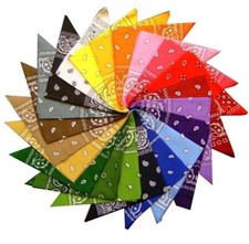 Pack of 12 COTTON PAISLEY