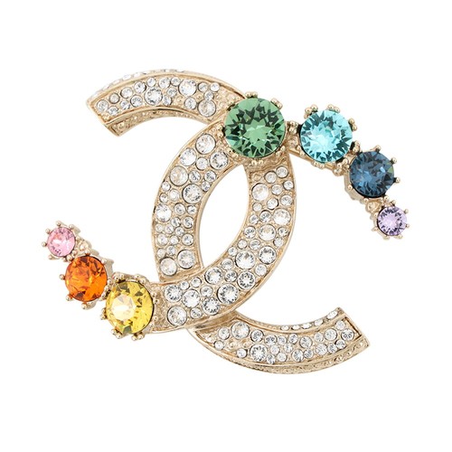 Chanel logo brooch - cc,