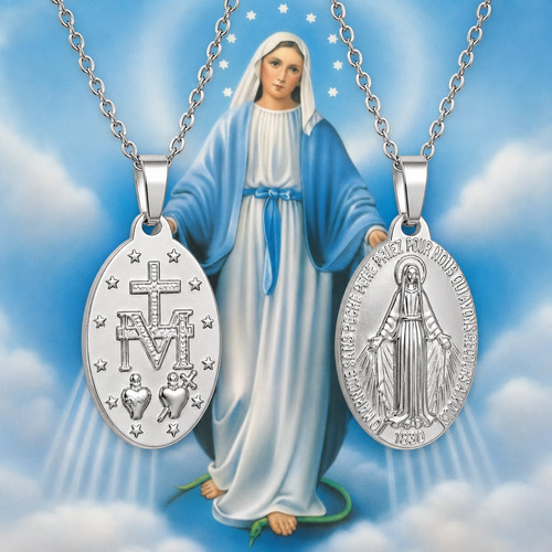 Silver virgin saint mary - silver,