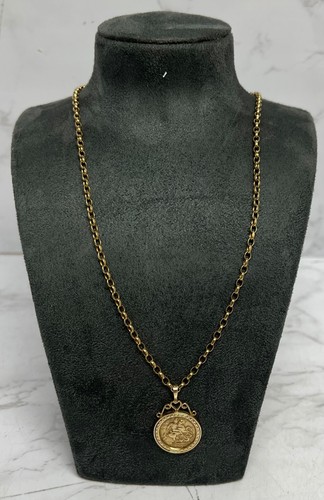 9ct yellow gold rolo - yellow,