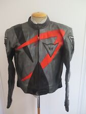 Vintage Dainese Leather Jacket CAFE RACER Motorcycle Biker Jacket L 42" Euro 52