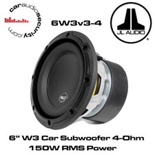 JL Audio W3 6W3v3-4 6" Inch 165mm 150 Watts 4 Ohms Car Sub Subwoofer 6W3