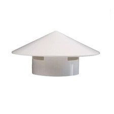 PVC Roof Ventilation Grille Rain Cap Protects Against Debris and Birds 75 160mm