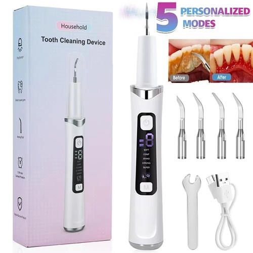 Ultrasonic tooth cleaner - tooth,