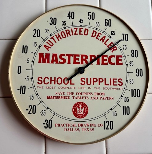 Old advertising thermometer - old,