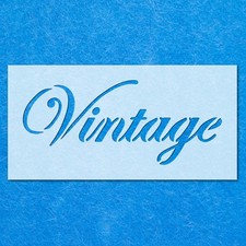 Vintage Word Stencil: Mylar