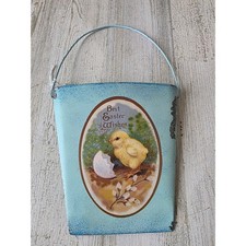 Metal Easter hanging basket